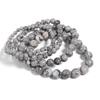 Natural Stone Beaded Bracelet - Map Stone Yoga Energy Single-Loop Jewelry