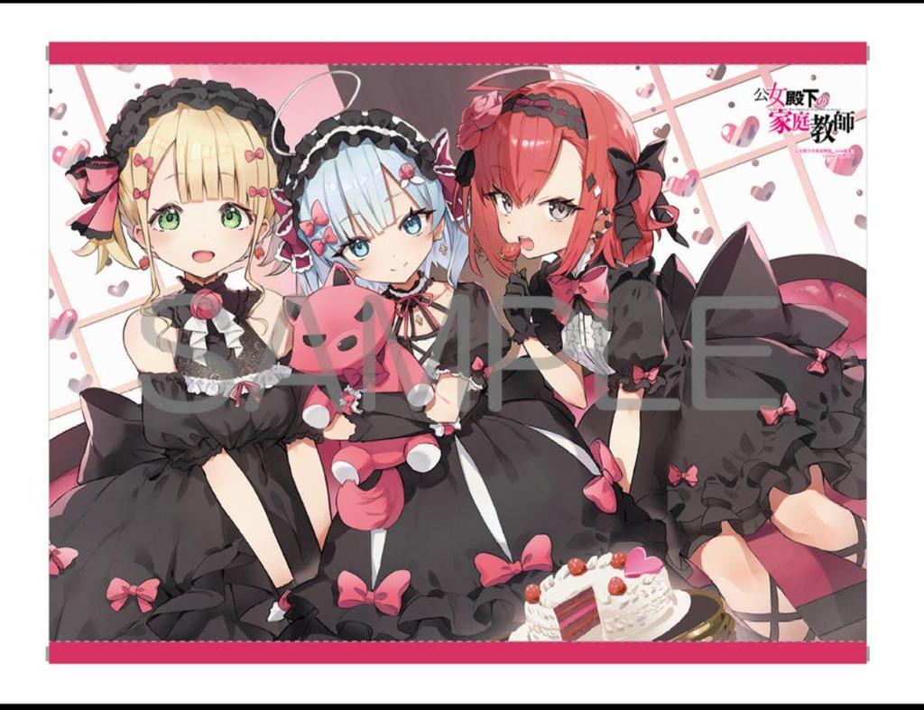 [USED] Her Highness' Private Tutor Cura Art Book Melon Books Limited Edition B2 Tapestry Clear File