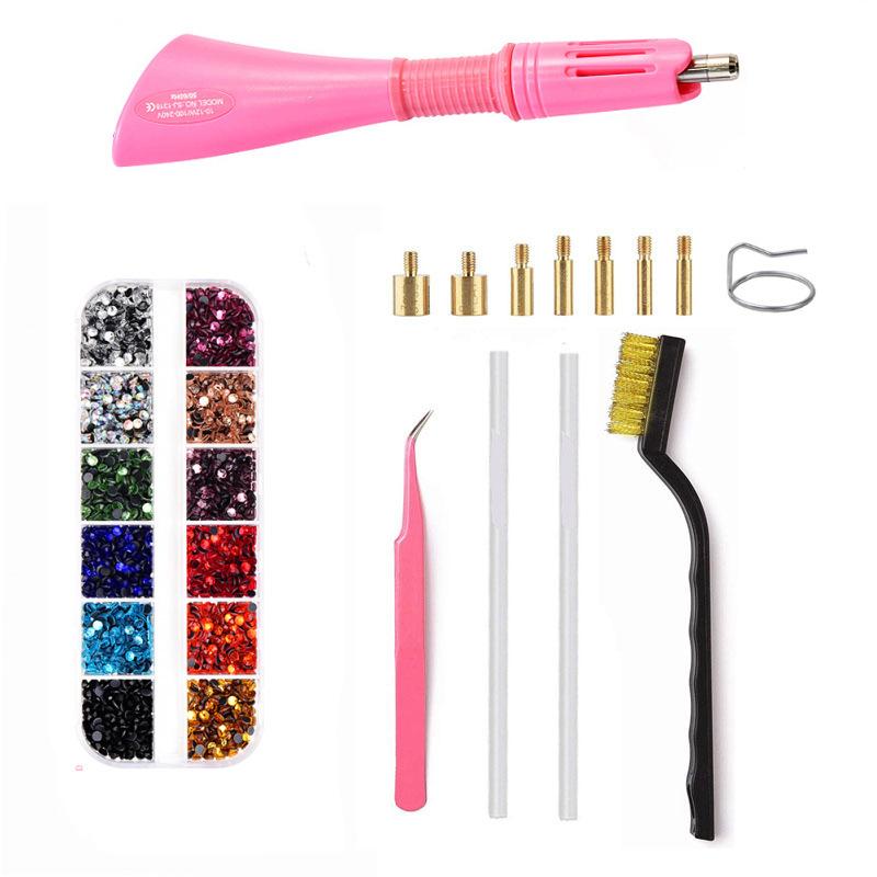 Set Stilou cu Burghiu Fierbinte Șapte-în-Un Dmc Adeziv Fierbinte Topit Instrument Bijuterii DIY
