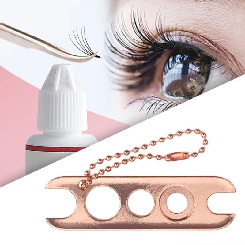 Essential Oil Bottle Opener with Keychain Metal Glues Bottle Opener Stainless Steel Roller On Caps Opener Tool