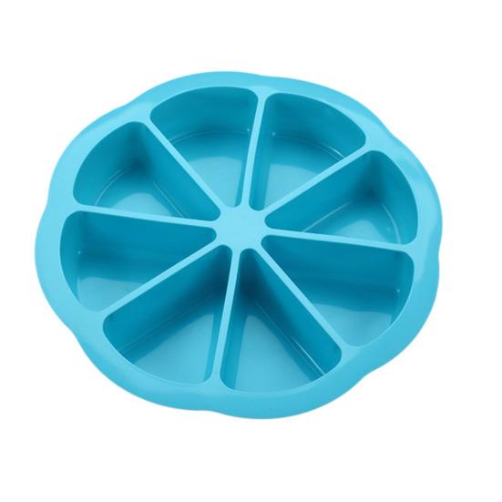 

Силіконова форма для випічки 8 комірок Антипригарна форма для вафель для домашньої випічки хліба, піци, пирогів, брауні, млинців Без BPA Термостійкі дека небо синє кольору