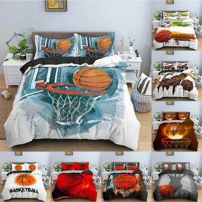 Set Biancheria da Letto 3D Basket Per Camera da Letto Ragazzo Copripiumino Copripiumino Singolo Matrimoniale King Size Copripiumino Tessile per la Casa