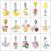 Spring Luminous Star Firefly Series Flowers Insect Animal Charms Beads Fitcopper Original Bracelets Women Fine Jewelry Gift