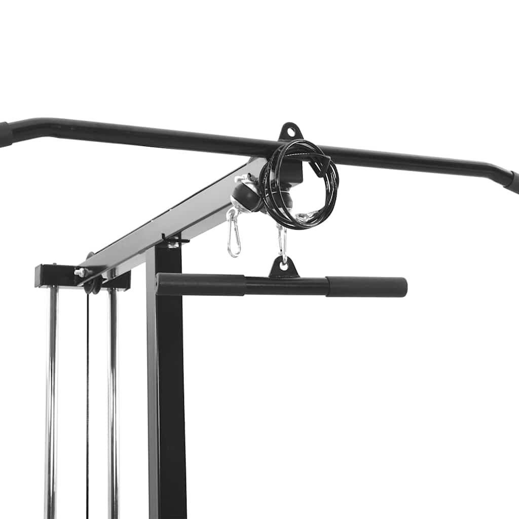 Lat Pulldown Machine Black 110 X 70 X 187 Cm