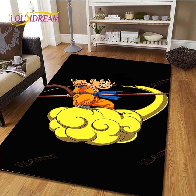 Anime Dragon Ball Goku Children's Play Area Carpet Children's Game Floor Mat Cartoon 3D Pattern Living Room Decorative Carpet