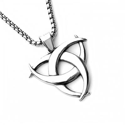 Fashion Accessories Personalized Triangle Titanium Steel Stainless Steel Necklace Pendant Men'S Fashion Pendant