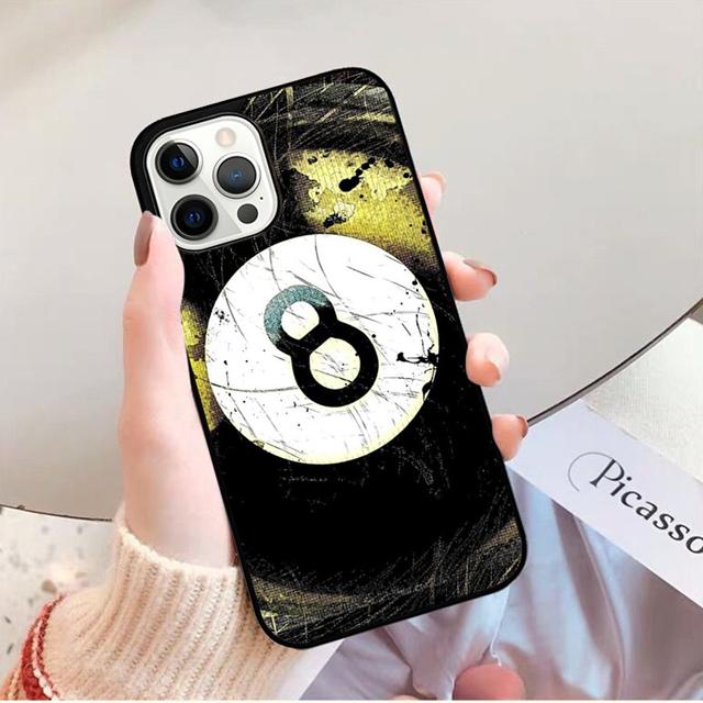 Billiards Eight Ball Phone Case Back Cover for iPhone 17 Air 16 15 14 13 11 12 Pro Max PlusS Shell Coque