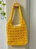 Fashion Crochet Straw Bag for Women Raffia Woven Tote Handbag New Hollow Clutch Beach Bag for Vacation Casual Totes 2025