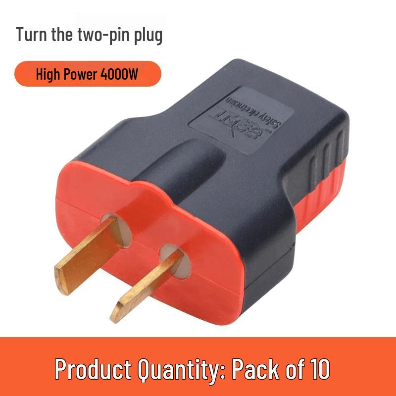 Universal High Power Two-Pin Anti-Drop Swivel Power Plug