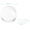 Navaris Glass Sphere for Photography - Glass Photo Ball with Stand - K9 Clear Crystal Ball for Ornamental Decoration - 80mm Diameter