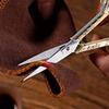Vintage Scissors Stainless Steel Carved Handle Effort Saving Multifunction Craft Scissors for Embroidery Craft Art