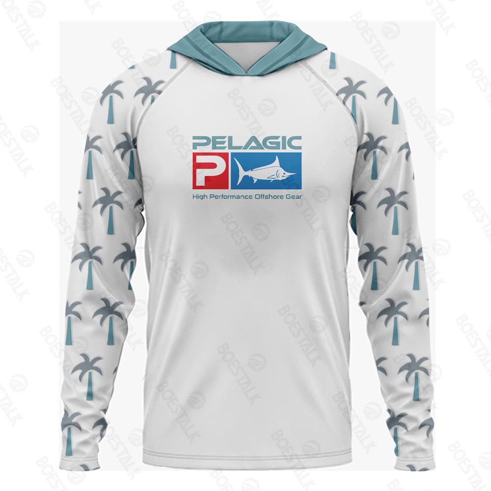 2024 New Long Sleeve Hooded Fishing Suit Lightweight Sunscreen UV Protection UPF 50 Luya Fishing Suit