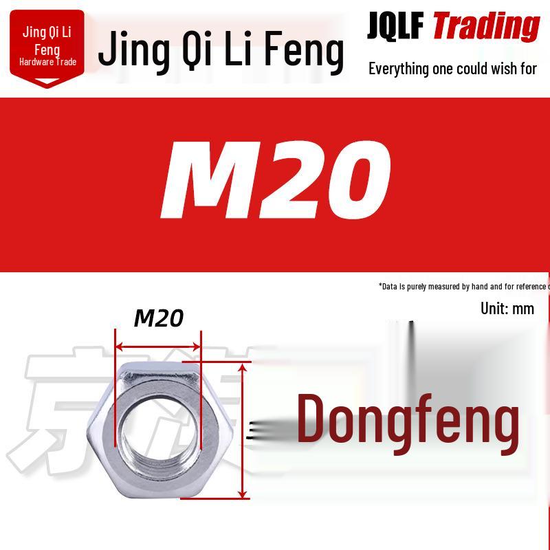 316 Stainless Steel Locking Hex Nut, M2-M64