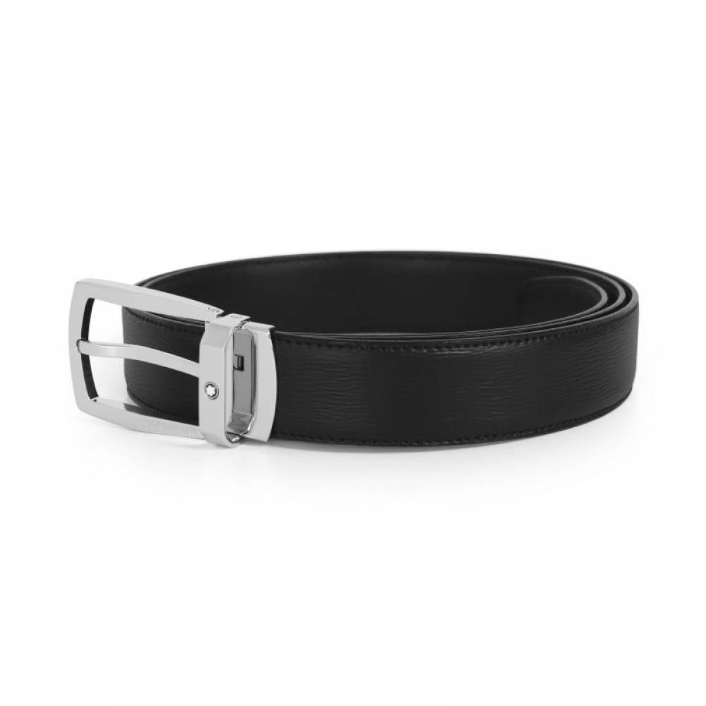 Montblanc 116706 Ladder Black Shiny Belt