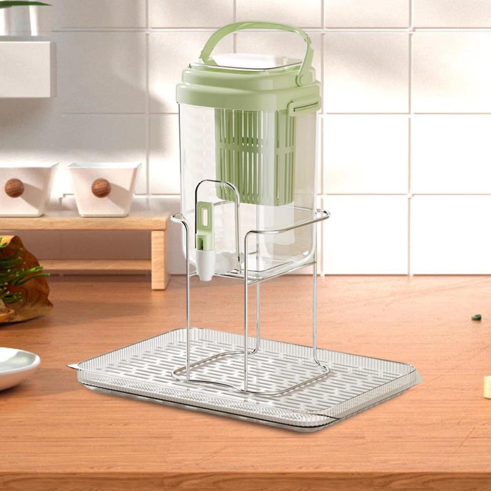 Foldable Handle Beverage Dispenser With Filter and Faucet Cold Water Jug Beverage Pitcher  Bar