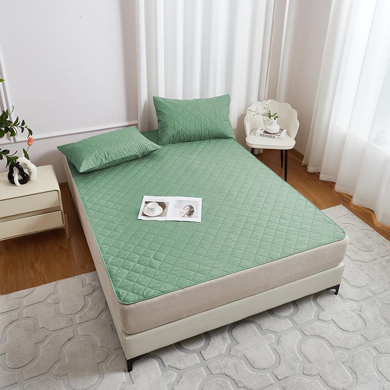 Wasserdichter gesteppter Matratzenschoner mit Gummibändern, Rutschfeste Staubschutzhülle