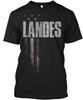 Cool Landes Family American Flag T-Shirt Made In the USA Size S To 5XL