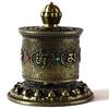 Tibetan Prayer Wheel Table Prayer Wheel Buddhas Scriptures Prayer Wheel for Praying Blessing Meditations Healings Yogas