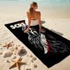 1Pc Scream Horror Icon Knife Beach Towel, Quick Dry, Multi-Use for Beach Pool Gym Yoga Home Travel, Christmas, Halloween, Xmas Gift M929192