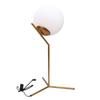 Globe Table Lamp Aluminum Minimalist Modern LED Table Lamp with Glass Shade for Dorm Living Room Bedroom