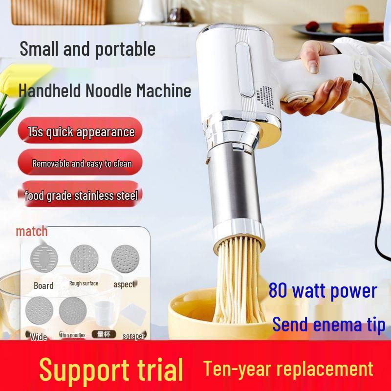 High-Power Stainless Steel Automatic Noodle Maker - Handheld Household Press