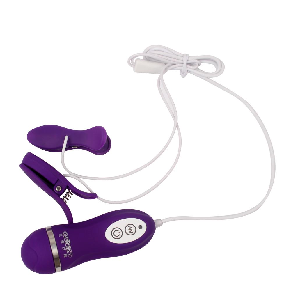 IKOKY Vibrating Nipple Clamps 10 Frequency Breast Massage Vibrators Sex Toys for Women Women Nipple Vibrator Silicone