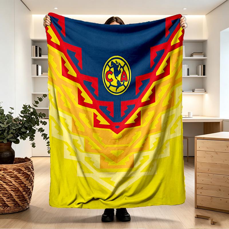 Club America Print Blanket - Soft & Comfortable, for Bedroom, Travel, Sofa, Home Decoration - Birthday Christmas Gift for Friend