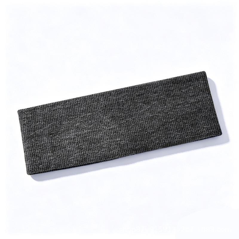 Wide-edged elastic hair band, women's face wash, makeup versatile headband, ribbed sports knitted headgear, headband.