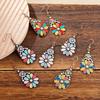 Boho Dangle Earrings for Women Geometric Multicolor Oil Drop Perfect to Match Various Outfits for Work Daily Wear Gift Versatile