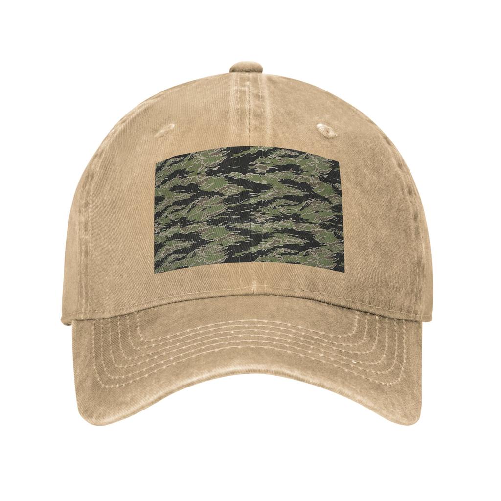 Tiger Stripe Camouflage Military Camo Denim Cap Casual Baseball Caps Adjustable Hat Summer Unisex Baseball Hats