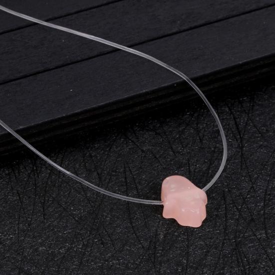 Přívěsek Hamsa Hand of Fatima Transparentní řetízkový náhrdelník Dámské šperky