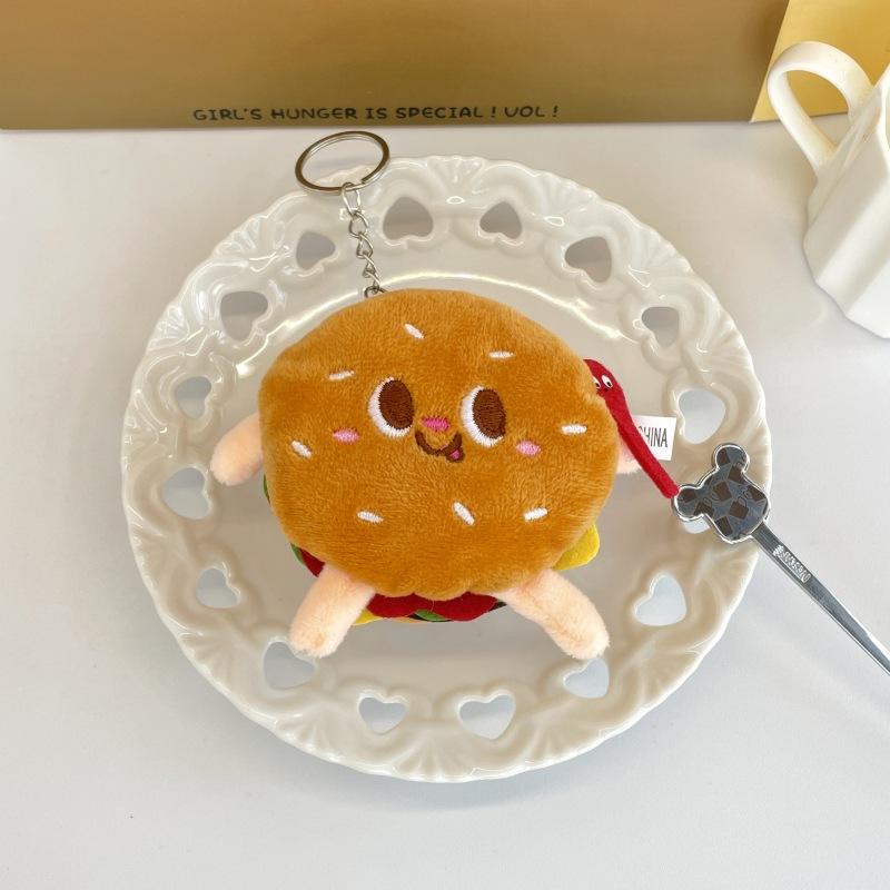 Cute Plush Food Doll Fun Simulated Cake Doll Eggplant Pendant Bag Hanging Decoration Sushi Doll Gift