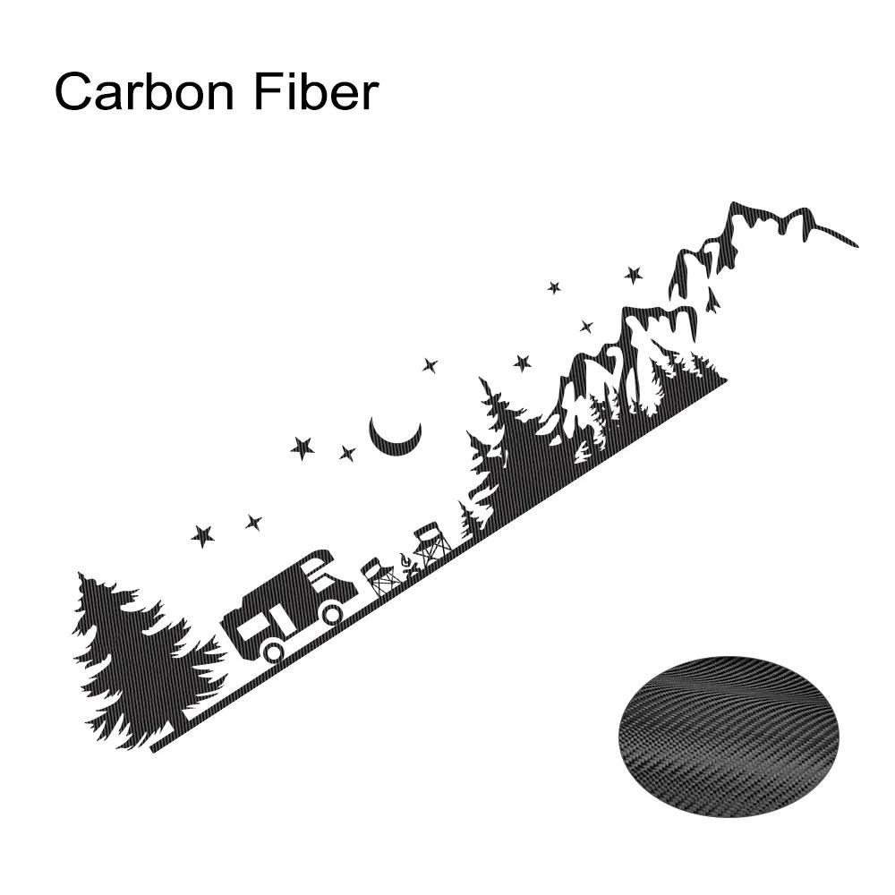 Camping Forest Landscape Mountain Sticker Decoration For Camper Van SUV Motorhome Caravan RV Decor Decal Auto Tuning Accessories
