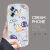 Cute Cartoon Pattern Cream Texture Casing Wavy Edge Soft Silicone Cover Phone Case for OPPO Reno Realme