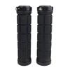 PLATT Bicycle Grip Professional Mountain Bike Handlebar Grip 1 Inner End with Hex Black Covers, Durable, Non-Slip, Covers, Pair, 22.2mm Diameter,