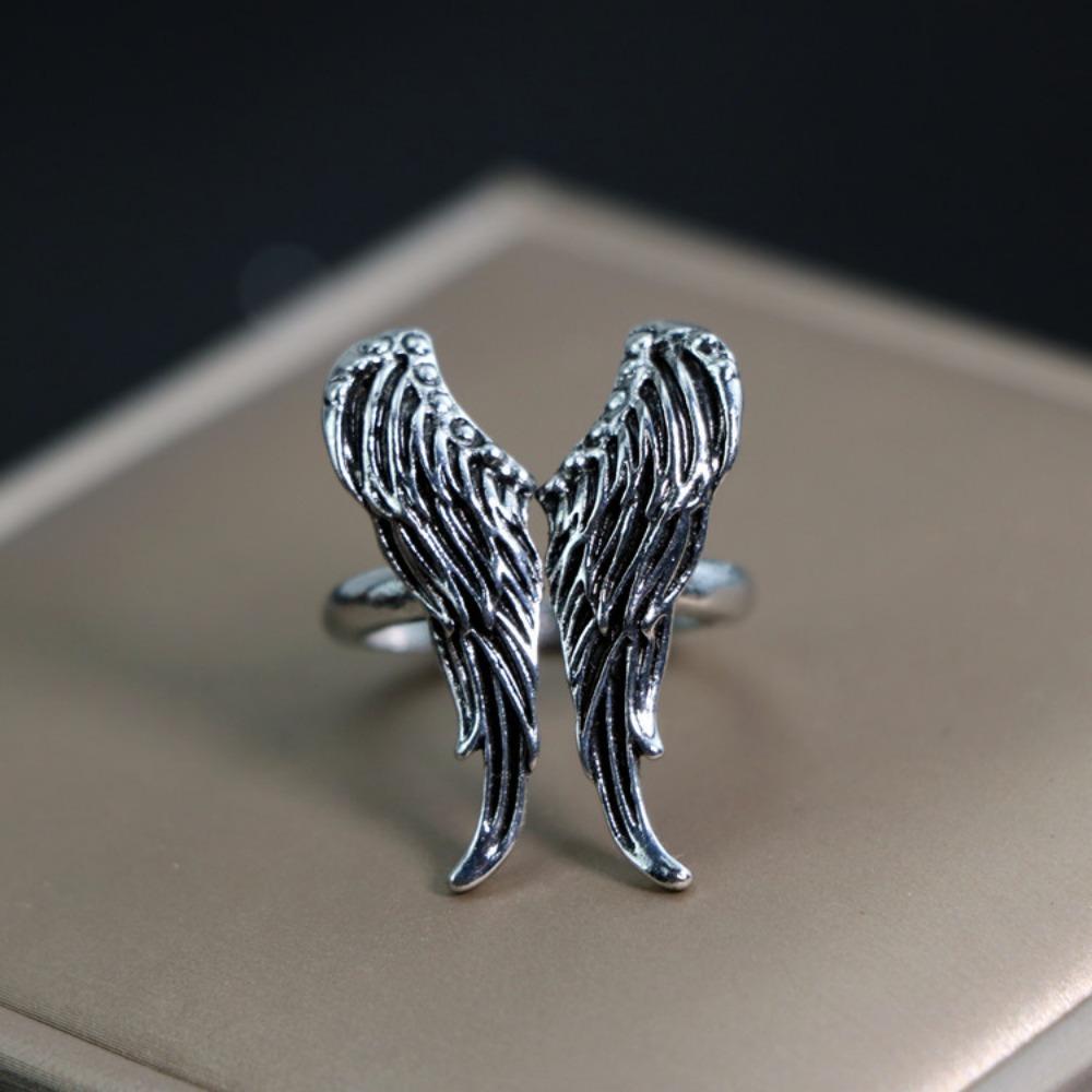 European and American Men's Trendy Metal Ring, Retro Style Cool and Handsome Design Totem Geometric Men's Ring