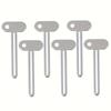 6pcs Stainless Steel Toothpaste Squeezer - Efficient for Toothpaste & Hand Cream, Lightweight for Home & Travel