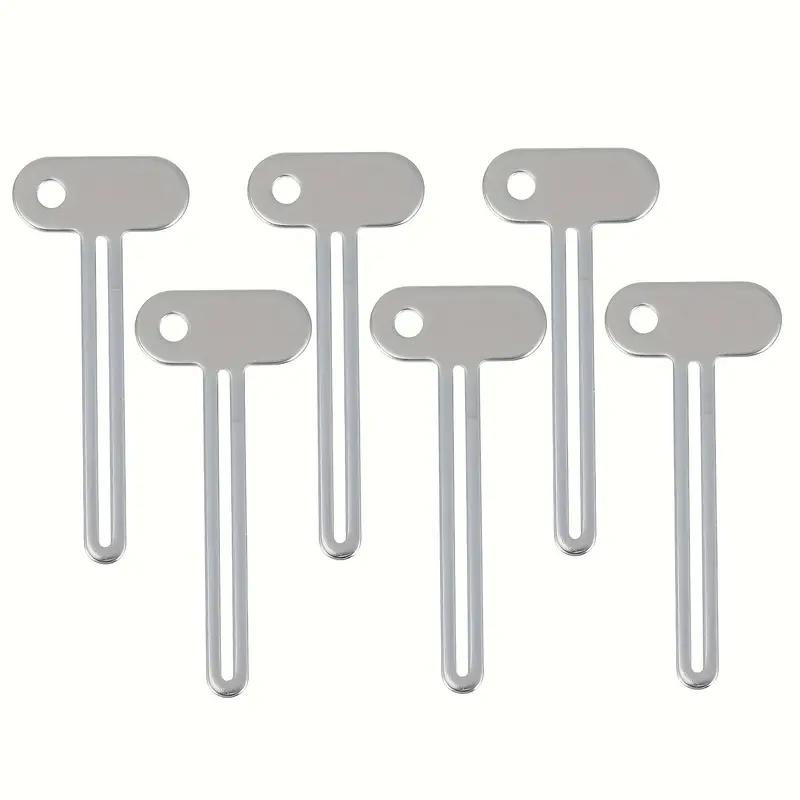

6pcs Stainless Steel Toothpaste Squeezer - Efficient for Toothpaste & Hand Cream, Lightweight for Home & Travel