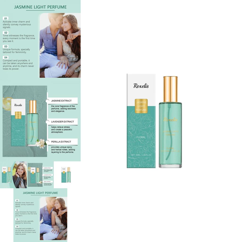 Refreshing Jasmine Perfume With Natural Floral Aroma For A Lasting Romantic Essence