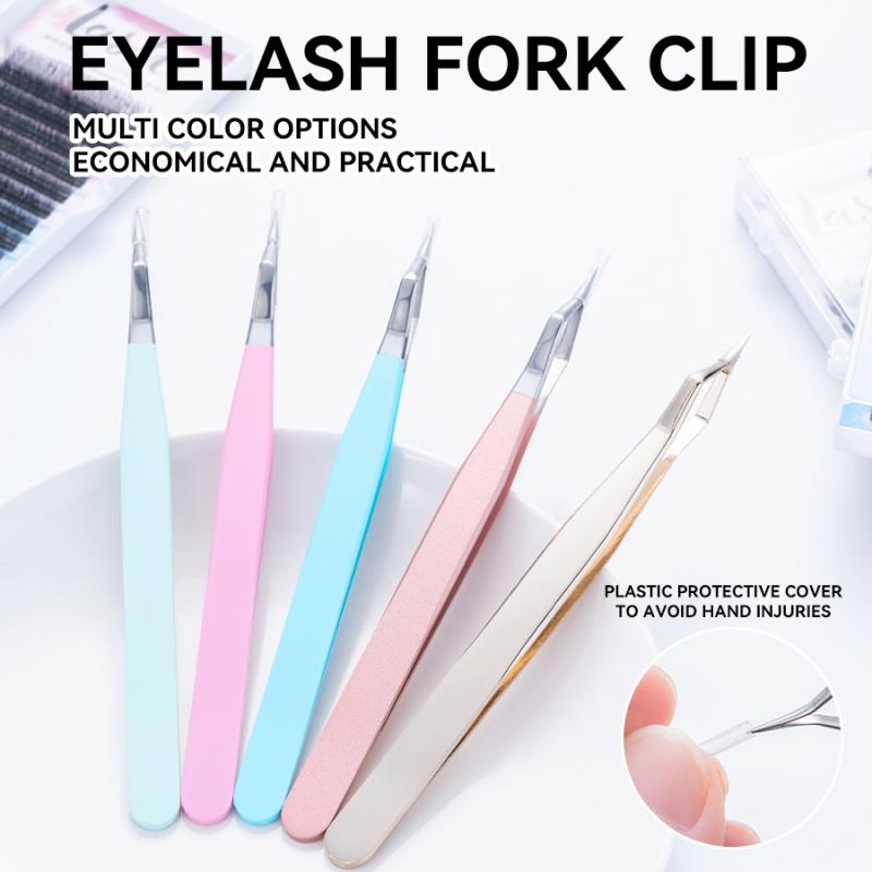 New Stainless Steel Isolation Tweezers for Eyelash Extension High Precision Separation Tweezer Fiber Tip Volume Isolation Tools