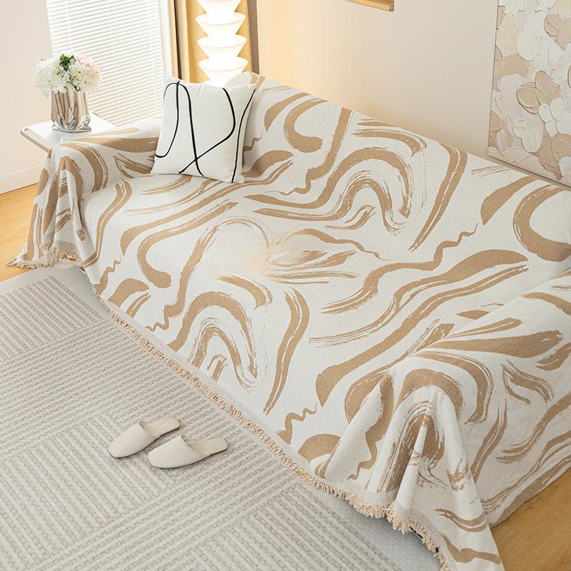 Chenille Sofa Cover New Year's Cover Mizuki Painted All-Inclusive Universal Sofa Cover Four Seasons Universal Sofa Blanket
