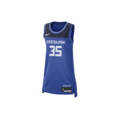 Dámské tílko na basketbal s potiskem písmen Modré DC9593-480