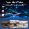 1080P HD dashcam with 360° all-around coverage, featuring four built-in cameras front and rear. Equipped with infrared night vis