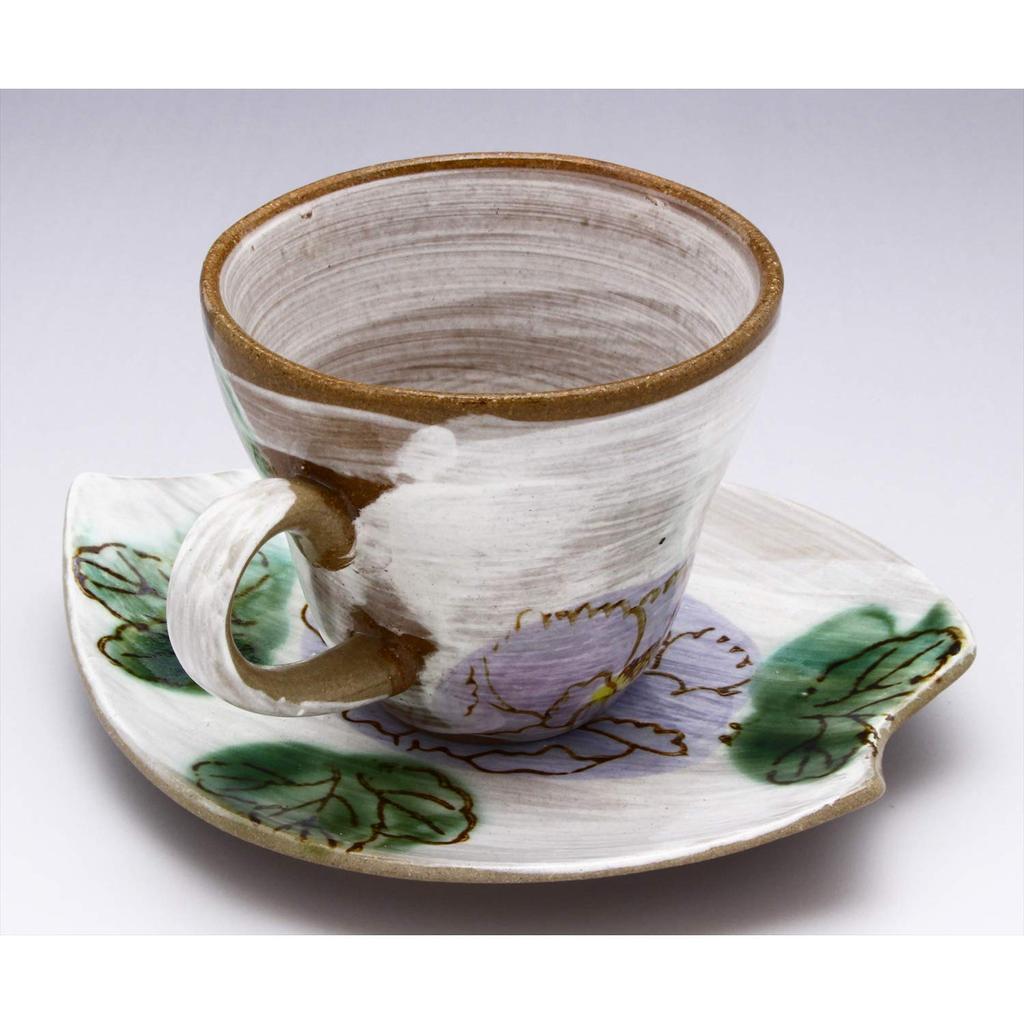 Mino Ware Coffee Bowl Dish Maiden Dance Blue Made in Japan 502-47