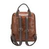 Vintage PU-Rucksack für Damen mit verstellbaren Trägern und Frontklappendesign Klassische Schultasche für Arbeit und täglichen Gebrauch