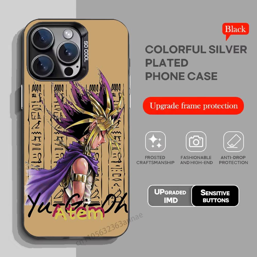 Cartoon Y-Yu Gi Oh Yugioh Phone Case for iPhone 15 16 Pro Max Air SE 11 13 Pro 14 Plus 12 11Pro 15Pro Max 16e Cover