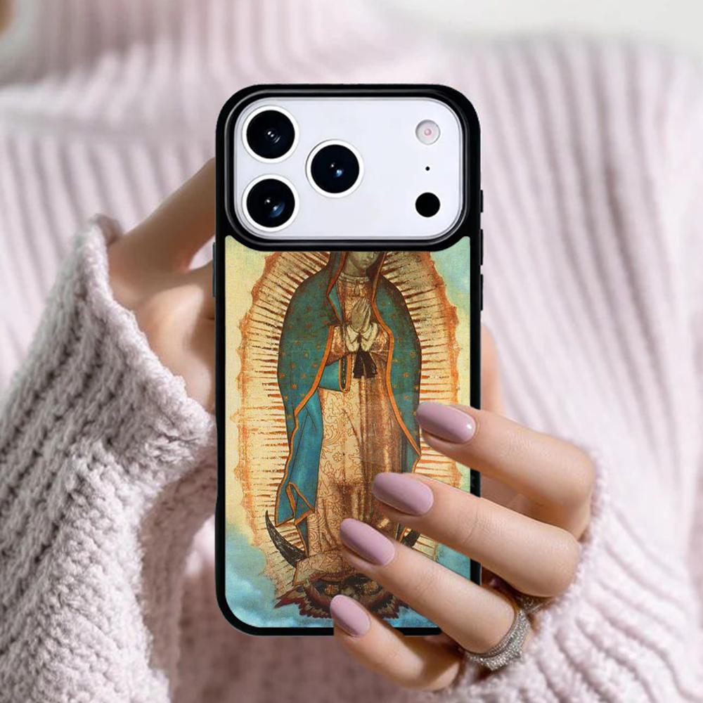 Guadalupe San Judas Phone Case For Apple iPhone 17 Air 16E 15 14 Plus 13 12 11 Pro Max Mini Funda Cover