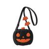 Funny Halloween Pumpkin Bag PU Leather Square Crossbody Bag Novelty Pumpkin Shoulder Bag  Halloween