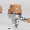 Coffee Tamper, Professional Espresso Hand Tampers 51/53/58mm, Adjustable Depth, Stainless Steel Coffee Tamper with Beech Wooden