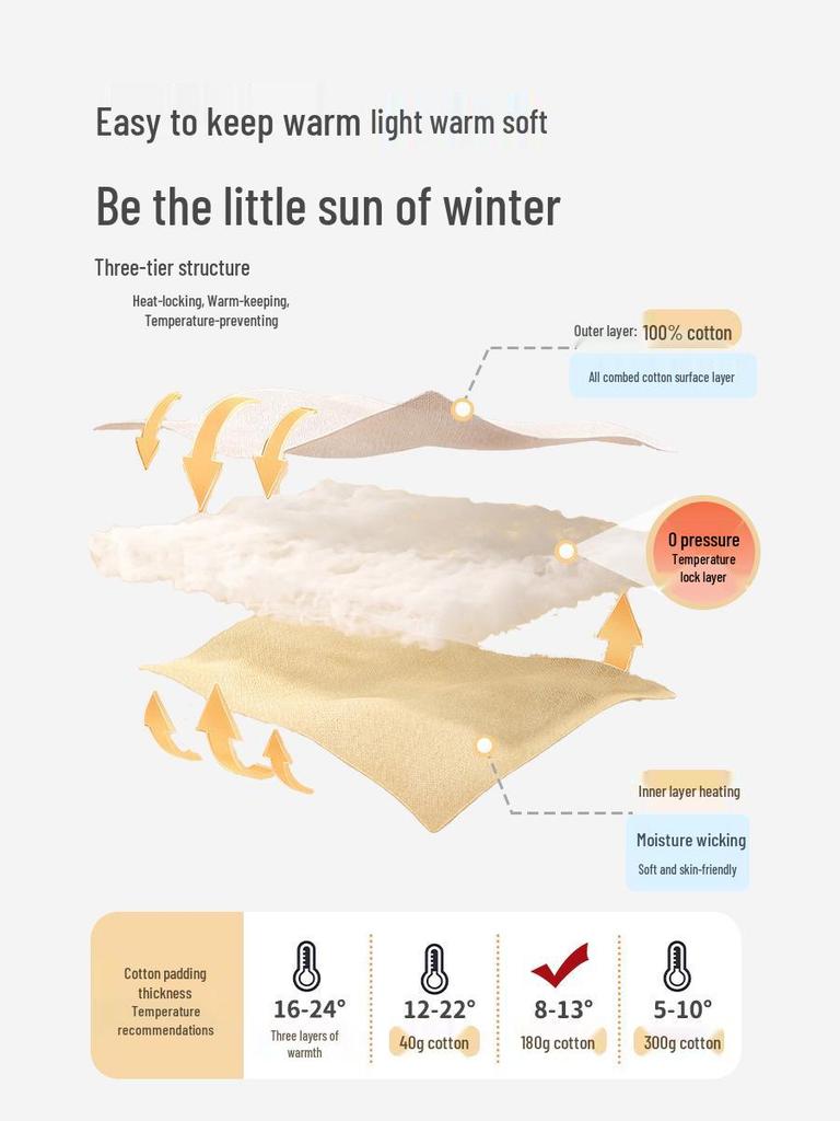 Winter Baby Romper: Thick Hooded Cotton Suit for Newborns, Ideal for Outings & Crawling